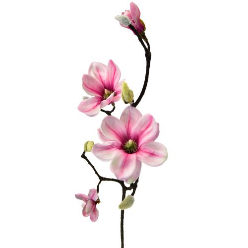 Product Artificial Flower Magnolia Branch Magnolia Artificial Pink 59cm 3pcs