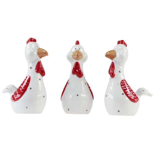 Product Decorative chickens Easter decoration figures ceramic decoration 15cm 3pcs