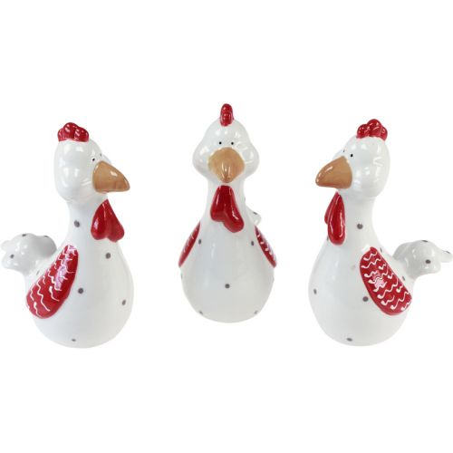 Product Decorative chickens Easter decoration figures ceramic decoration 15cm 3pcs