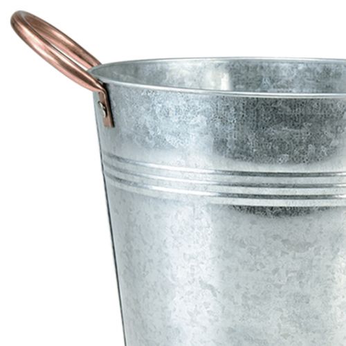 Product Flower pot with handles bucket metal decoration Ø30cm H27.5cm