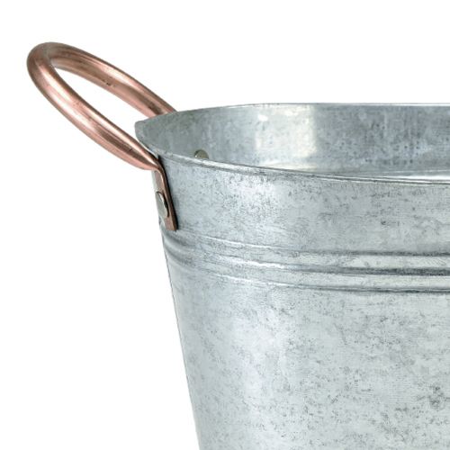 Product Flower bowl with handles, metal bowl, two-tone, 23×15.5×10.5cm