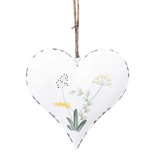 Hearts for hanging made of metal country house style 13cm×13cm 4pcs