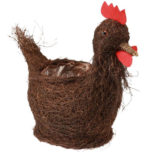 Easter decoration plant basket decorative chicken for planting 36cm