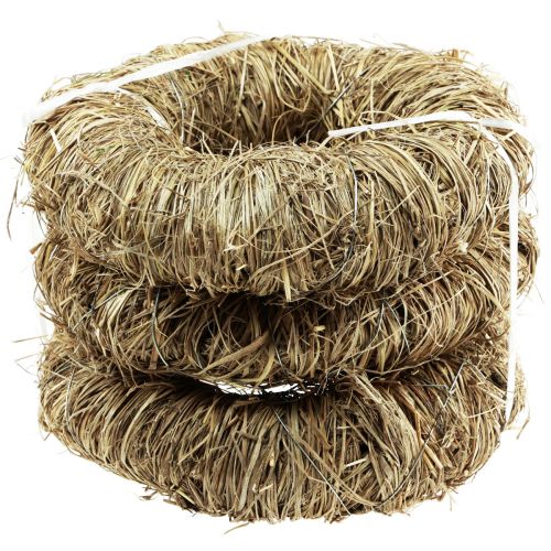Product Decorative wreath hay wreath natural wreath summer wreath Ø20cm 3 pcs