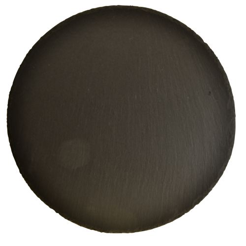 Natural slate plate round stone tray black Ø15cm 6pcs
