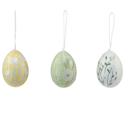 Decorative Easter eggs for hanging flowers marbled 7cm 3pcs