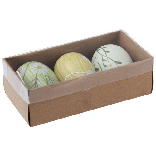 Product Decorative Easter eggs for hanging flowers marbled 7cm 3pcs