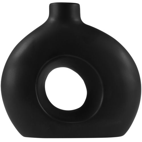 Product Vase Modern Ceramic Black Modern Oval 21×7×20cm