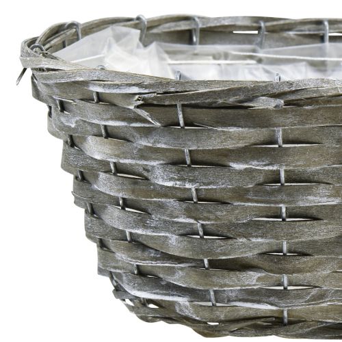 Floristik24 Plant basket woven basket oval grey 50/43/37cm set of 3