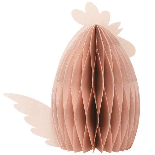 Floristik24 Honeycomb figure Easter decoration chicken orange 28.5×15.5×30cm