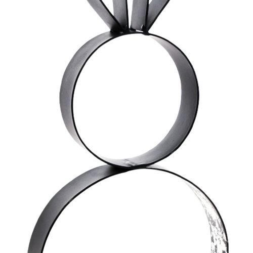 Floristik24 Easter bunny decorative metal ring with wooden base 21×55cm