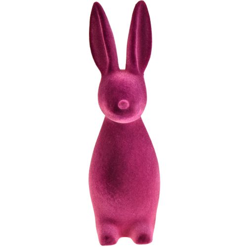 Product Flocked Bunny Easter Bunny Decoration – 2nd Choice – Violet 15×15.5×47cm