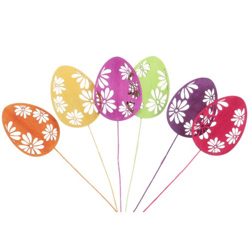 Product Easter eggs decoration flower plugs Easter wood 30,5cm 18 pcs