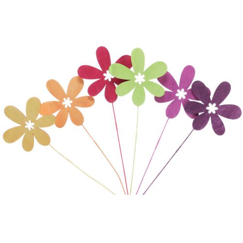 Floristik24 Spring decoration flower plug wooden blossom 30.5cm 18 pcs
