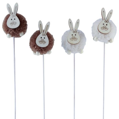 Floristik24 Easter bunny flower plug Easter bunny plug 28cm 16pcs