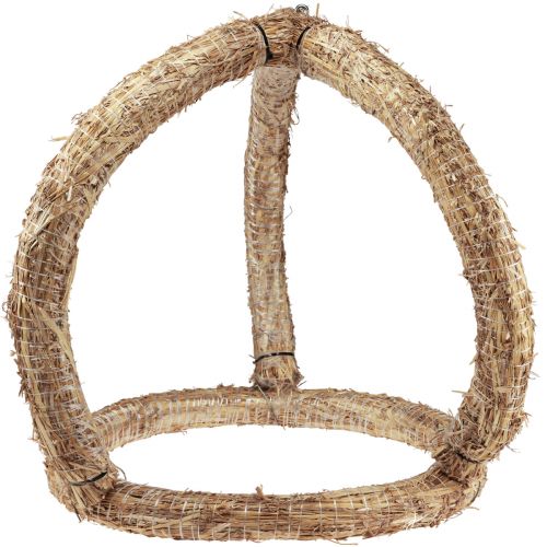 Floristik24 Decorative crown straw straw crown straw wreath natural wreath 50×55cm