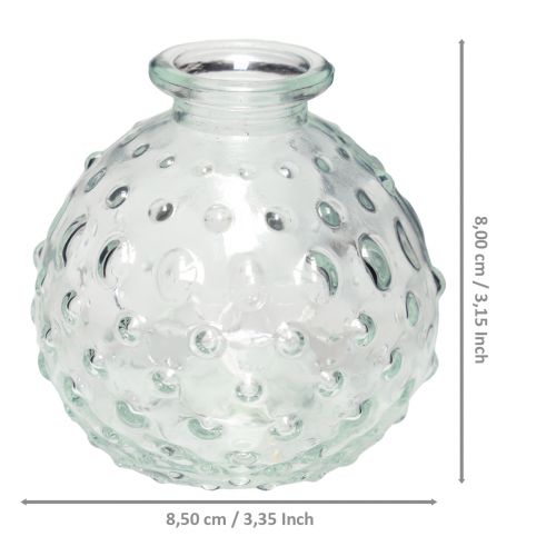 Floristik24 Small glass vase ball vase vase clear Ø8.5cm H8cm