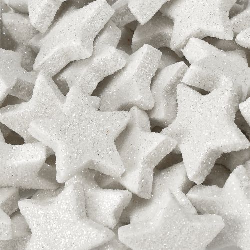 Product Scattered stars with glitter cream 2.5cm 96 pcs