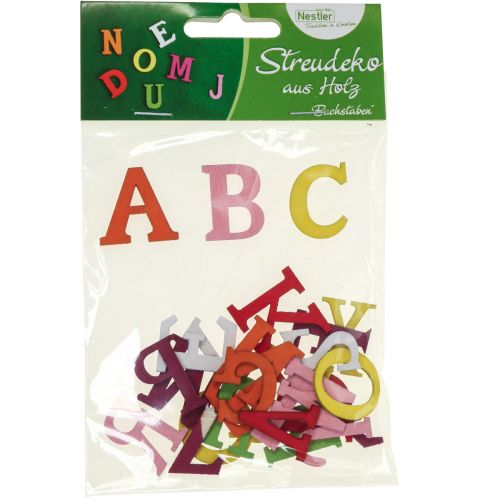 Product Table decoration school enrollment, scatter decoration school enrollment, wooden letters colored 2.5cm 26 pcs