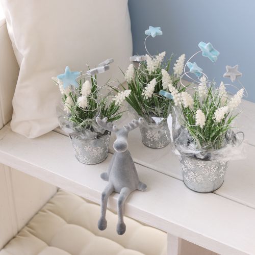 Product Elk Decorative Edge Sitter H31cm Grey 3 pcs