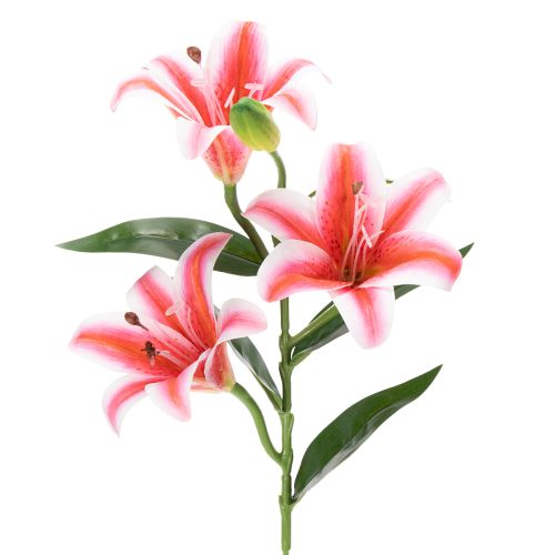 Artificial lily for stylish living room decoration and realistic appearance, 67cm, 2 pieces