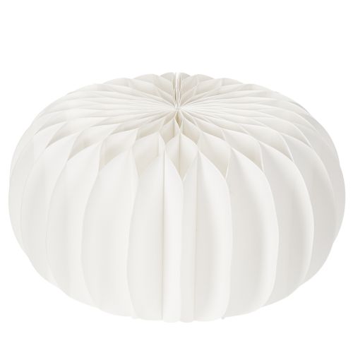 White Paper Honeycomb Pumpkin 24cm Set of 4 for Floral and Autumn Décor | Floristik24.co.uk
