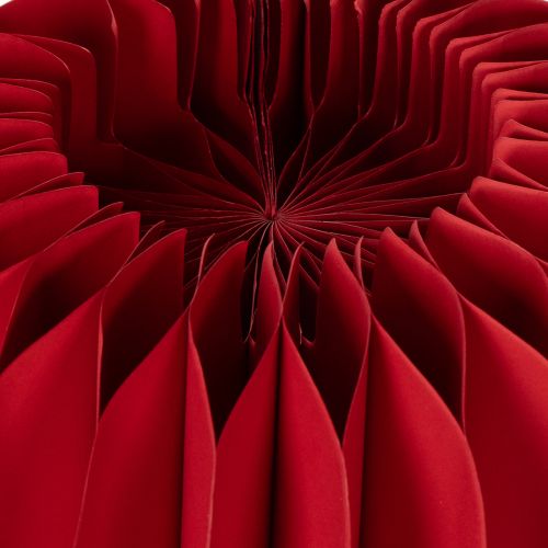 Red Honeycomb Paper Pumpkin Decoration, Set of 4, 24cm | Floristik24.co.uk