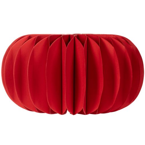 Red Honeycomb Paper Pumpkin Decoration, Set of 4, 24cm | Floristik24.co.uk