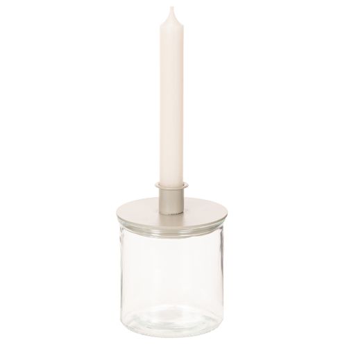 Transparent Glass Cylinder Vase 10cm Height, Set of 3 | Floristik24.co.uk