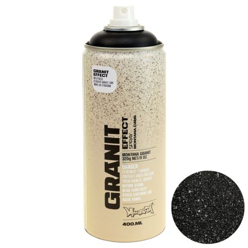 Paint spray effect spray granite paint Montana Black 400ml