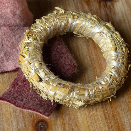 Product Straw wreath blank wreath made of straw straw 15/3cm 2 pcs