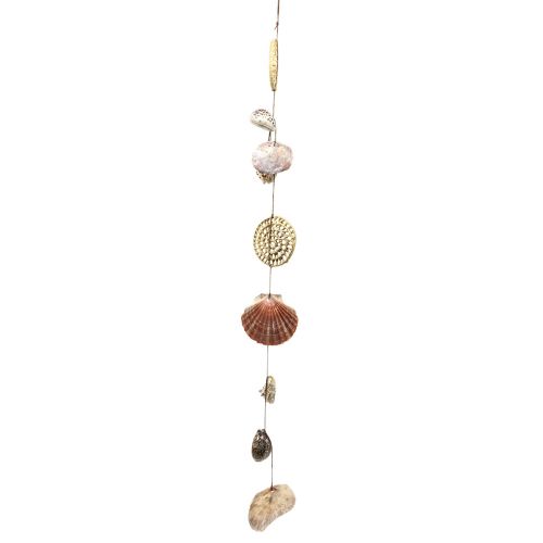 Floristik24 Maritime decorative wall decoration, shell garland, maritime garland L125cm