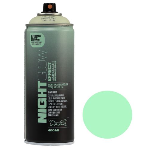 Floristik24 Fluorescent paint spray can Nightglow Green 400ml
