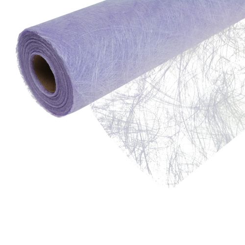 Deco fleece table runner Sizoweb light purple 30cm 25m