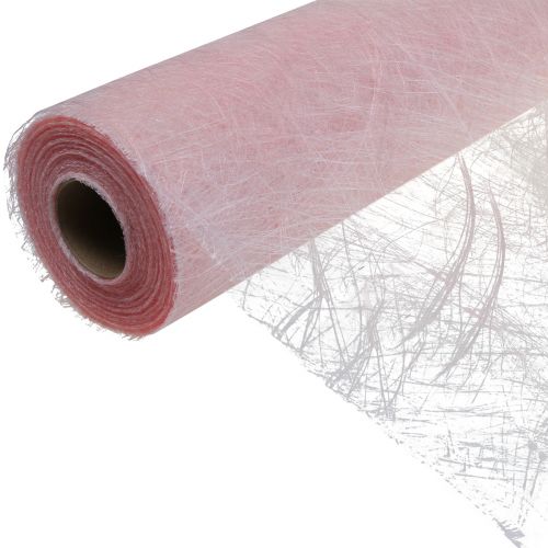 Floristik24 Deco fleece table runner Sizoweb pink 30cm 25m