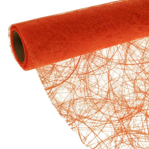 Product Deco fleece Sizoweb table runner orange 30cm 5m
