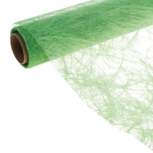 Product Deco fleece Sizoweb table runner lime green 30cm 5m