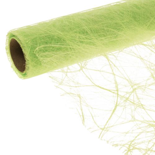 Product Deco fleece Sizoweb table runner grass green 30cm 5m