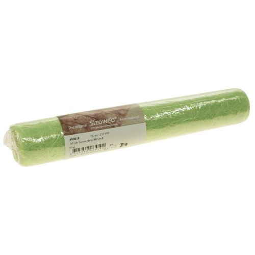 Product Deco fleece Sizoweb table runner grass green 30cm 5m