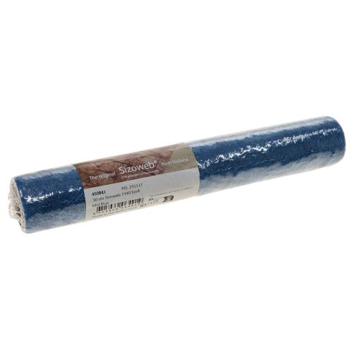 Product Deco fleece Sizoweb table runner blue 30cm 5m