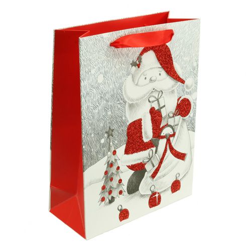 Floristik24 Gift bag Santa 32cm x 26cm x 10cm