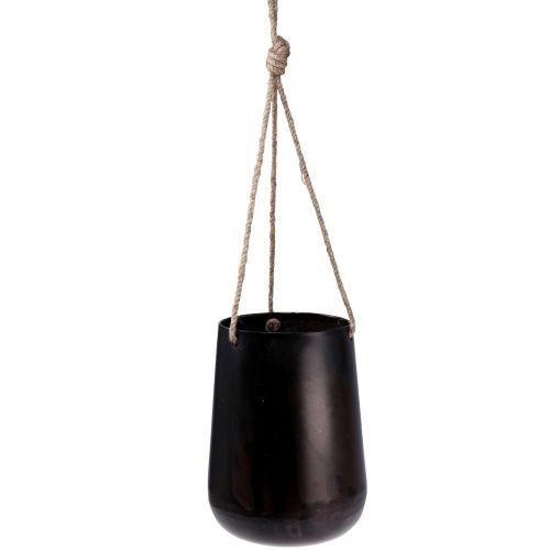 Floristik24 Hanging basket metal flower pot for hanging brown 22/20/16.5cm set of 3