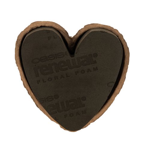 OASIS® Renewal® Biolit® Floral Foam Heart, 18 cm, Brown, Pack of 2