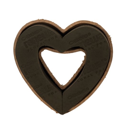 OASIS® Renewal® Biolit® Heart-Shaped Floral Foam, 27 cm, 2 Pack
