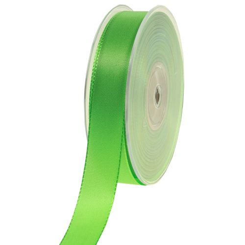 Floristik24 Gift and decoration ribbon apple green 25mm 50m