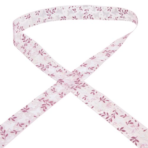 Product Organza ribbon butterfly gift ribbon pink 25mm 20m