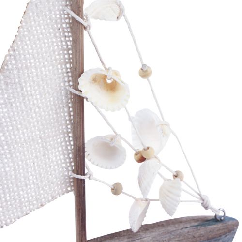 Product Sailboat decoration sailing ship wood vintage 18×3.5×24cm