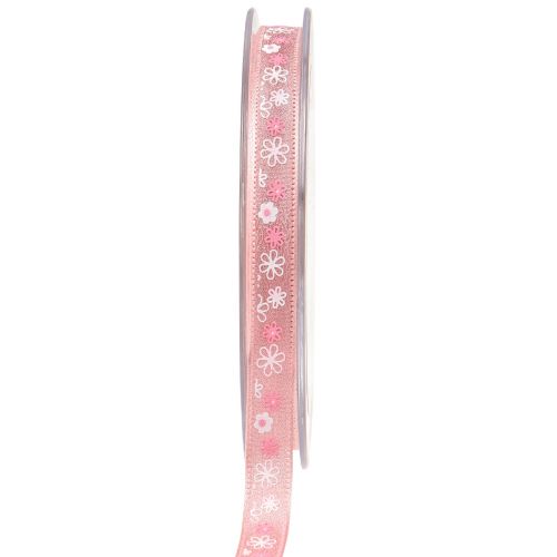 Floristik24 Gift ribbon flowers decorative ribbon pink ribbon 10mm 15m