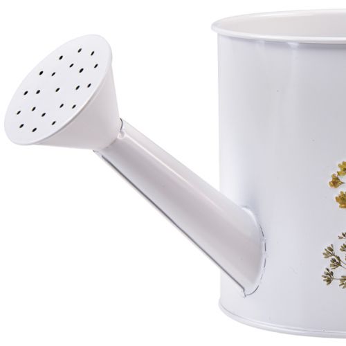 Product Watering can metal for planting plant pot white 13.5cm