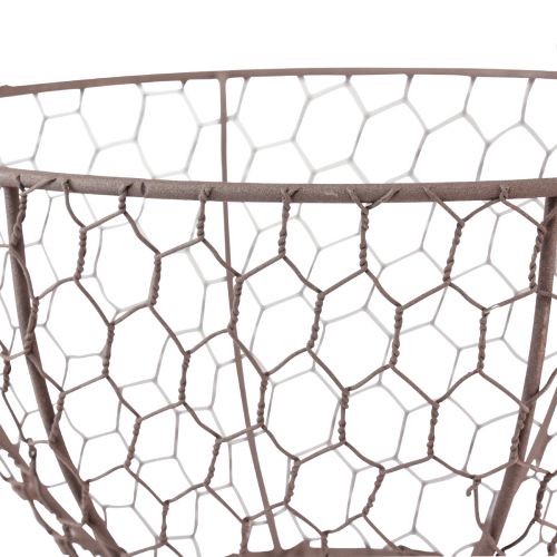 Product Wire basket for hanging hanging basket metal rust look Ø21cm